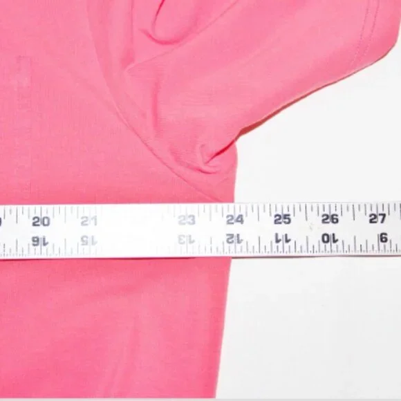 Excellent Johnnie-O Hangin Out West Coast Prep Cotton Polo, XL, Salmon Pink - Picture 6 of 7